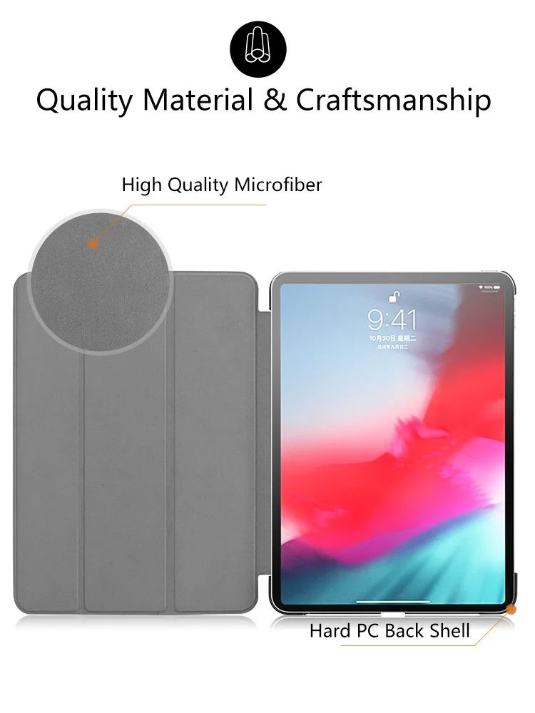 Планшет чехол для iPad Pro 11 крышка чехол для Apple iPad 11 дюймов подставка из искусственной кожи funda Капа футболка с длинным рукавом+ Защитная пленка для экрана