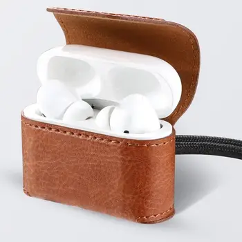 

PU Leather Protective Case for AirPods Pro 2019 Wireless Charging Case Protective Skin Cover