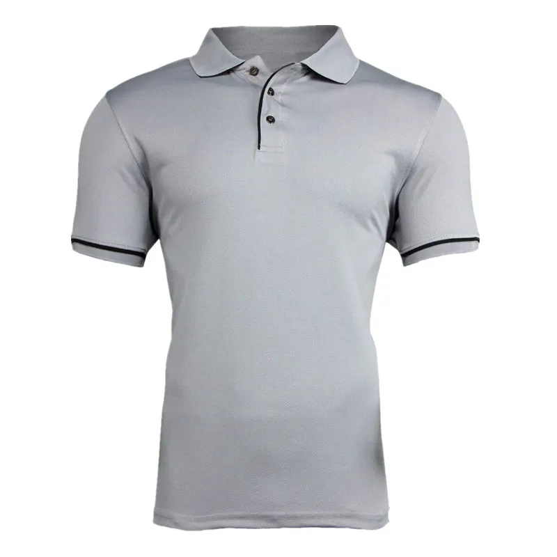 Бренд Camisa masculina мужские рубашки поло быстросохнущие с коротким рукавом мужские рубашки поло спортивные майки Golftennis размер плюс Мужской топы