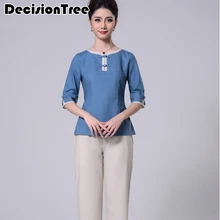 Массаж униформа для сотрудниц спа-салонов женщины в китайском стиле салон красоты спецодежды женский наборы для ресторанов и больниц скрабы медицинский костюм