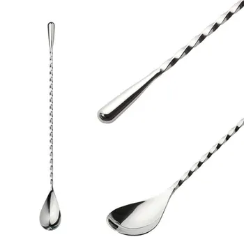 

304 Stainless Steel Mixed Cocktail Spoon Stirring Spoon Bar Tool Bartender Tool Kitchen Tool Stocked Eco-Friendly