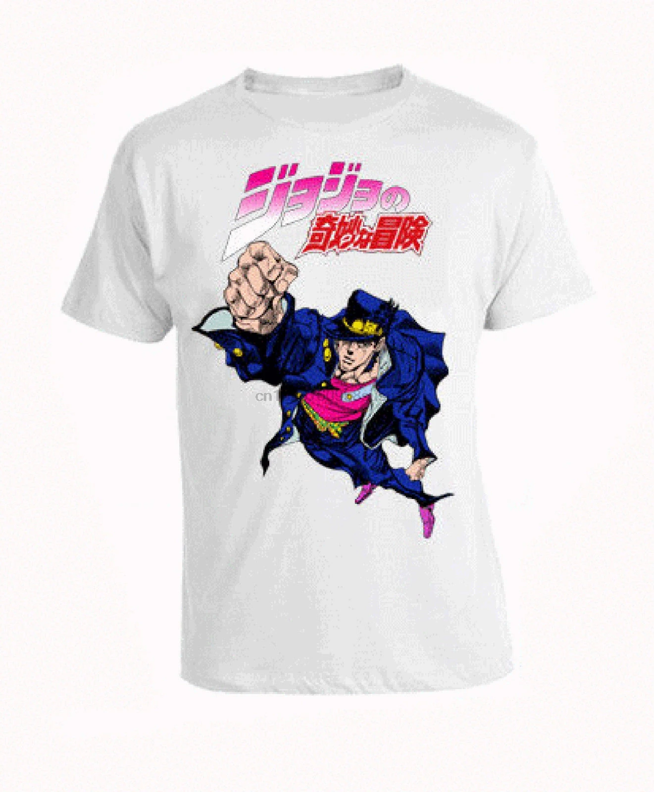 JoJos Bizarre Adventure Jotaro Kujo T-shirt Maglia Anime Manga Gift Print T-shirtHip Hop Tee Shirtfree shipping cheap tee |
