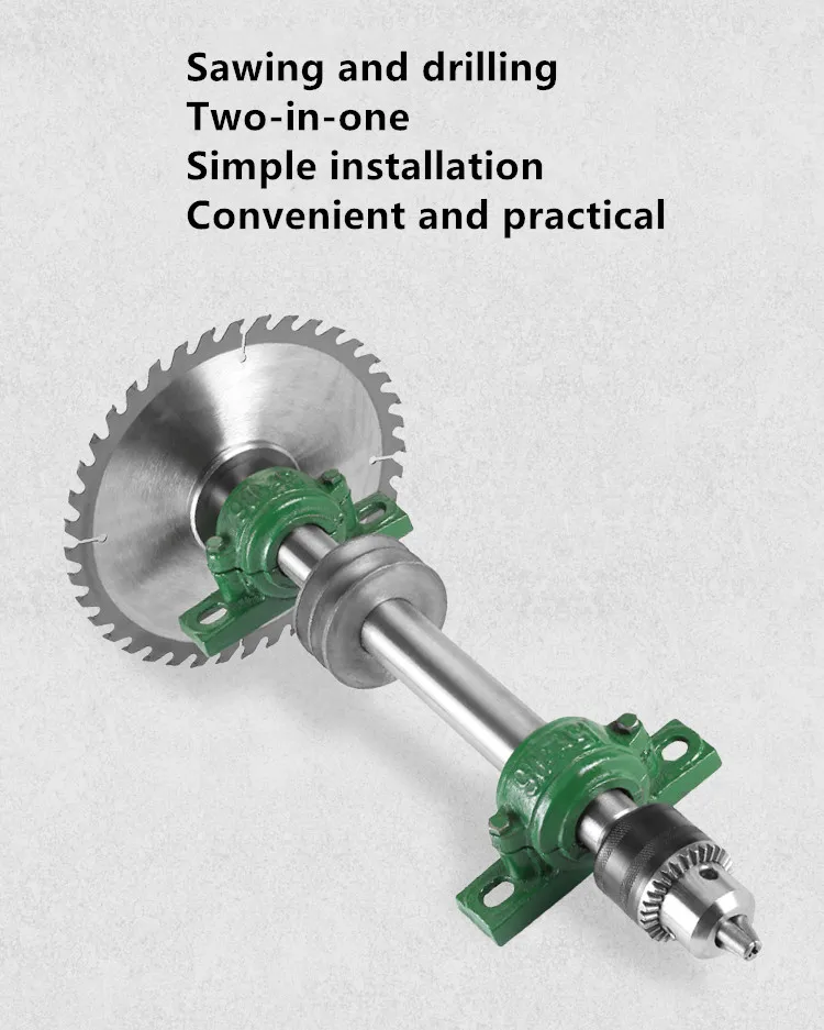 Saw shaft spindle assembly Woodworking machinery table saw accessories chainsaw spindle Saw