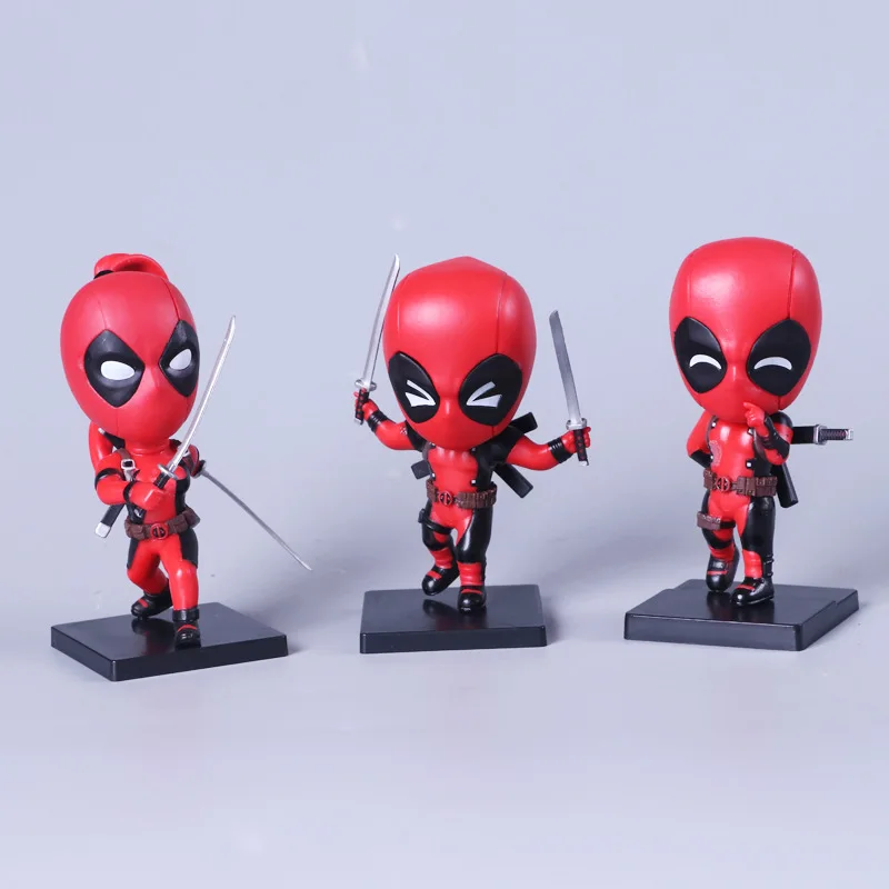Wansheng аниме X-men deedpool Die to Be Model Three-набор милых коробок Deadpool