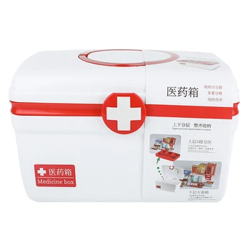 

Hot Portable Sale Medicine Box First Aid Box Multi-layer Large-capacity Medicine Box Emergency Kit Medical Drug Organizer