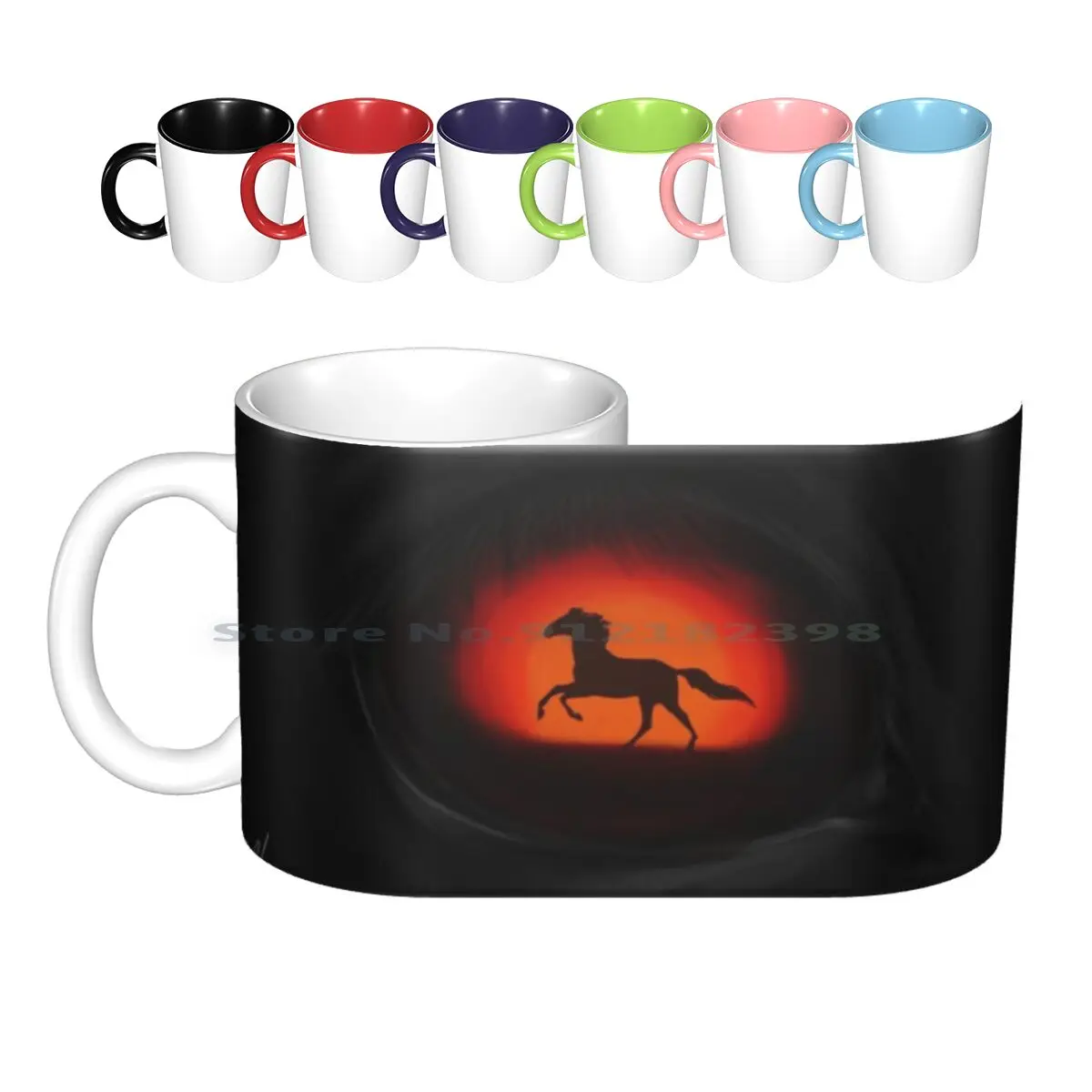 Fire Ceramic Mugs Tazze Da Caffè Milk Tea Mug Redemption Redemption Fire Horse Eye Horse Eye Redemption Rdr2 Redemption 2 Equine