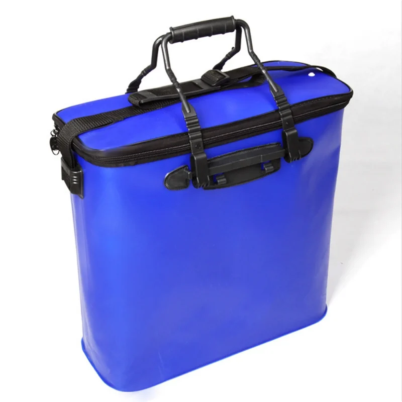 

Portable Collapsible Fishing Water Bucket Fishing Box EVA Bucket Live Fish Water Storage Case With Belt Fishing Accessories
