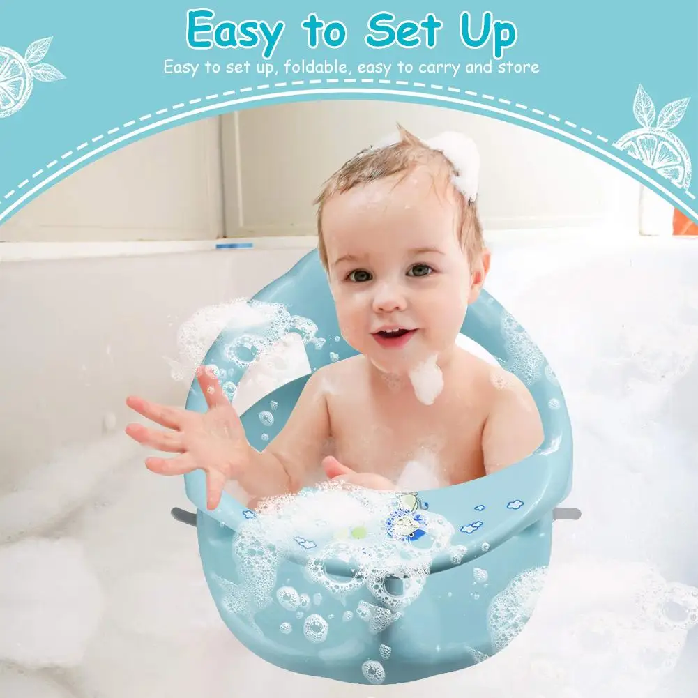 Foldable Baby Bath Seat With Backrest Support 4pcs Suction Cups Stable Sit Up Bathing Seat Baby Tubs Aliexpress