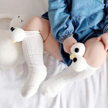 

Cute Newborn Baby Middle Socks Spring Autumn Soft Cotton Baby Big Eye Socks Infant Baby Girls Toddler Knee Socks for 1-10T