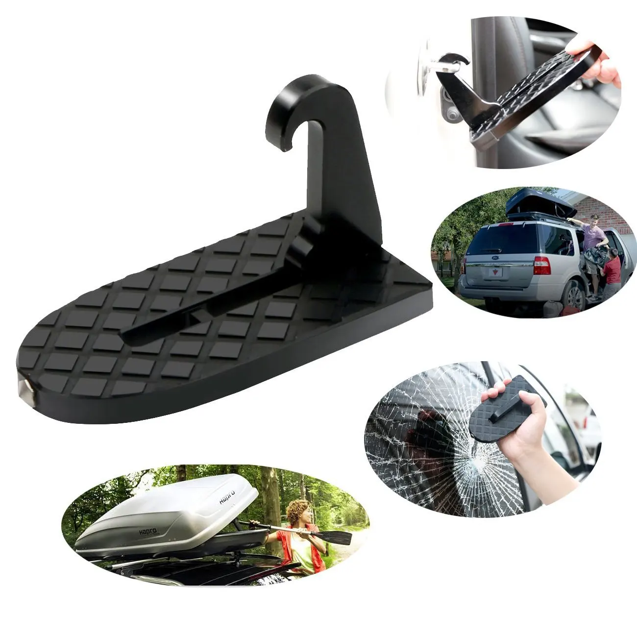 

Car Rooftop Roof Rack Pedal Vehicle Assistance Easy Access The Door Step Hooked On Car Pedals Foot Pegs For Jeep Suv Truck