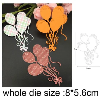

balloon Party Decor Metal Cutting Dies Scrapbooking Stencil DIY Paper Card Decorative Embossing Die Cut Craft Dies 2020 NEW