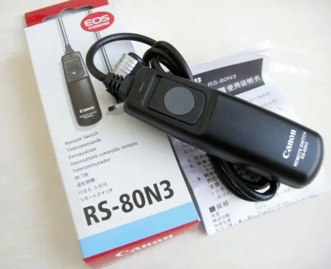 

RS-80N3 Remote Switch Shutter Release Cord For Canon EOS 1D 7D 10D MARK II etc