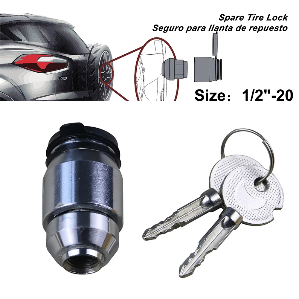 3 Sizes Anti theft Spare Tire Wheel Lock for Jeep Cherolet Suzuki