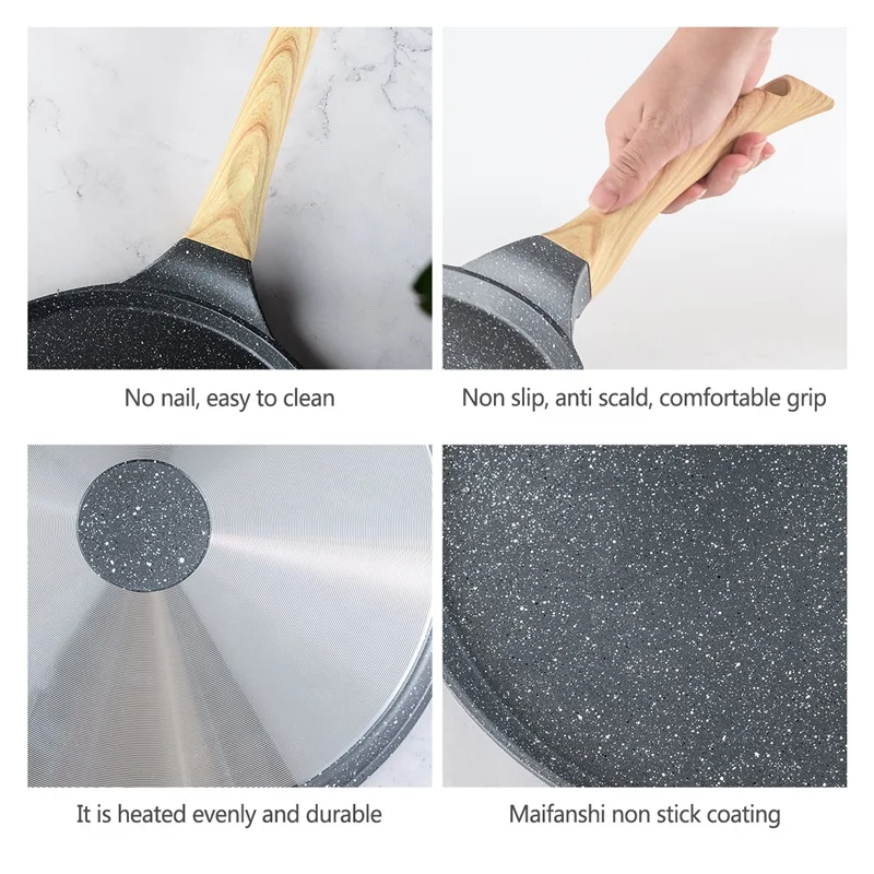 QueenTime Kitchen Pancake Pan Grill Frying Pan Nonstick Skillet Pan