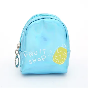 

Women Wallet Fruit Keychain Bag Zipper Wallets Coin PVC Laser Purse Clutch Lady