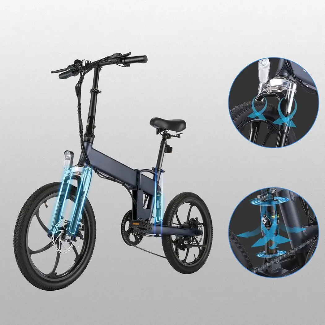350W 36V Folding Electric Bike 20 MPH Top-Speed Dual Disc Brake 16inch 20inch Foldable E-Bike 5