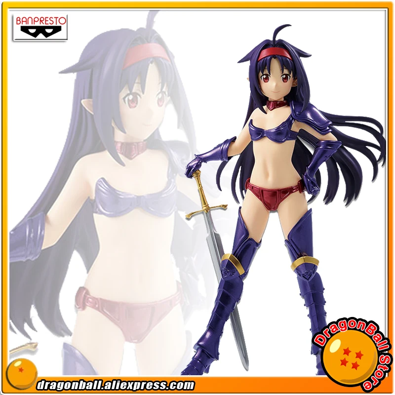 Японское аниме Sword Art Online Memory Defrag оригинальная коллекция Banpresto EXQ Figure - Yuuki BIKINI ARMOR ver.