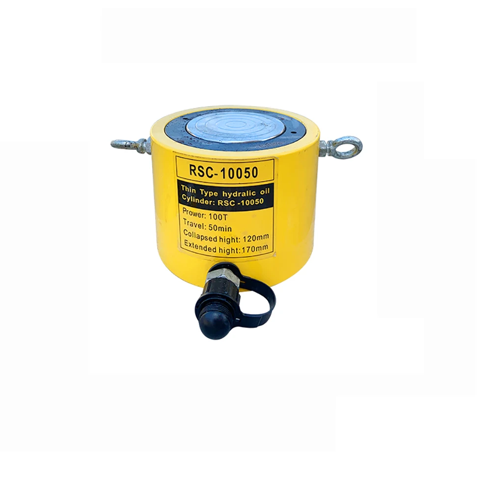 Industrial Thin Type Hydraulic Oil Cylinder Disconnect-type Hydraulic Jack Hydraulic Cylinder 10T/20T/30T/50T/100T Stroke 50MM Y - Цвет: 100T