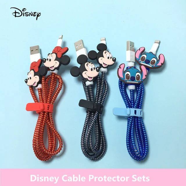 Ensemble d'enrouleur de câble Disney Cartoon, chargeur USB, protecteur de  câble, Apple, iPhone, Samsung, Xiaomi, Huawei, décoration de protection -  AliExpress