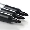 3 pcs/lot Black Permanent Oil Marker Pen Token Pens for Paper Metal Glass Marking Pen Office School Supplies Large Capacity Pen 1