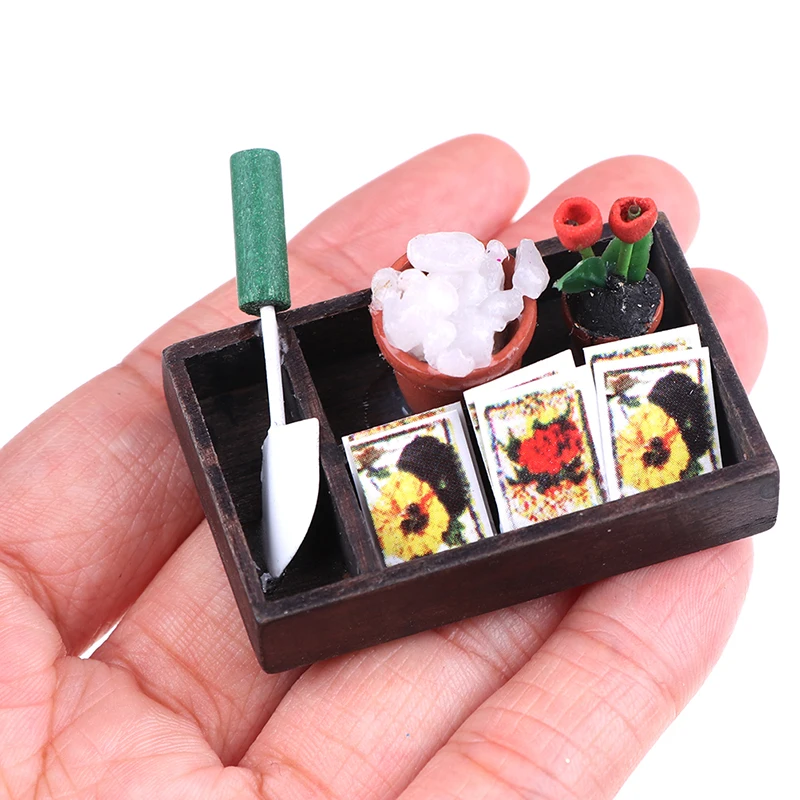 DIY Miniatura Металл Лейка тянет тележку лопата, грабли садовые инструменты для детей куклы дом Миниатюрные аксессуары