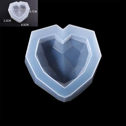Heart Shaped Silicone Mold for DIY Resin Jewelry Crafting (L)