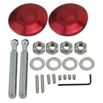 

Invisible Push Button Universal Tools Bonnet Quick Latch Car Accessories With Screws Lock Clip Hood Pins Kit Durable Anti Theft