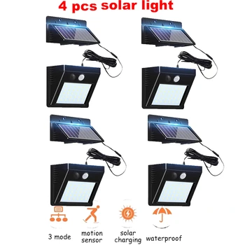 

Solar Power Motion Sensor Wall Light 48/30 LED Waterproof Motion Sensor Night Security Wall Lamp Infrared Induction integrated o