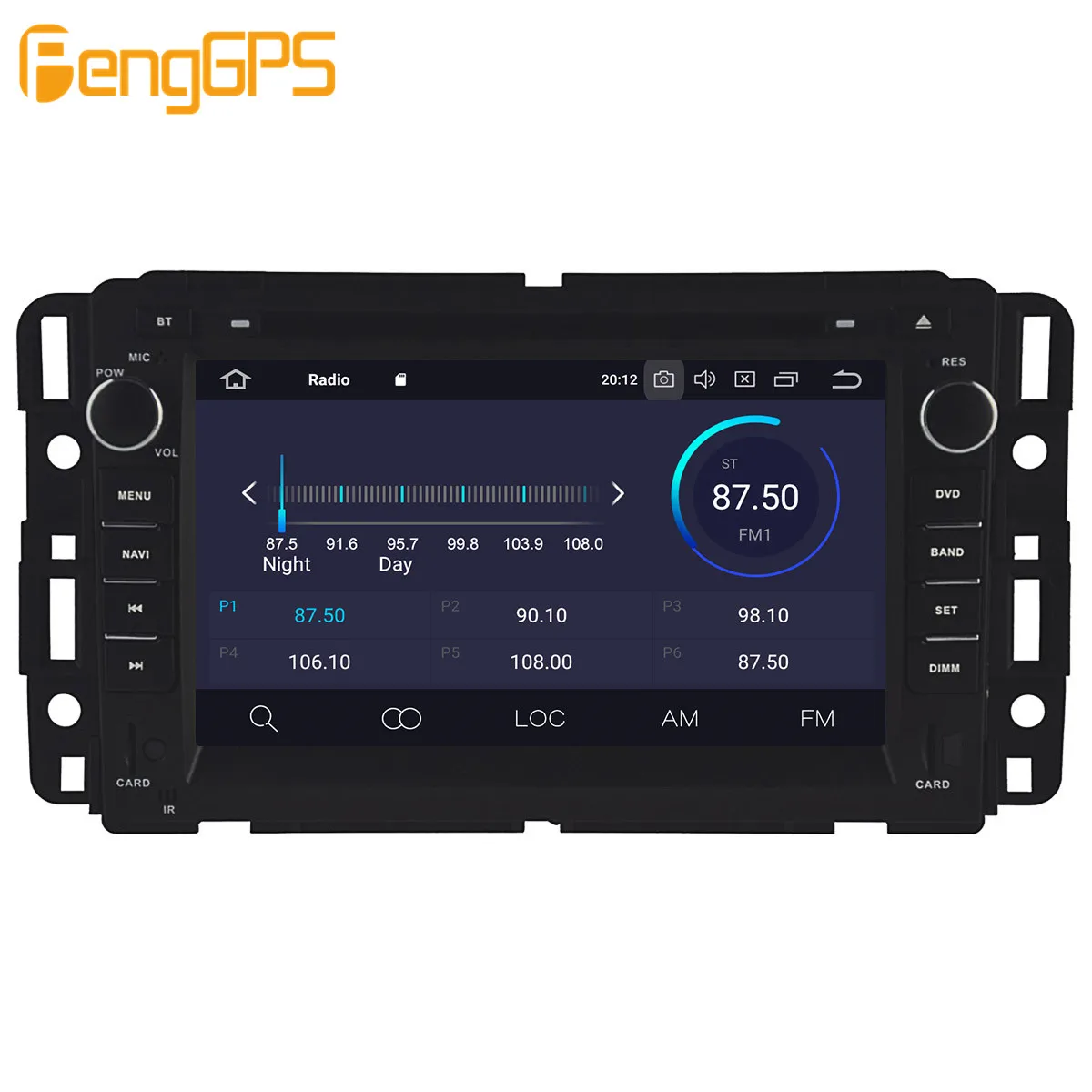 Excellent Android 9.0 PX5 4+64GB car DVD player Built-in DSP Car multimedia Radio For GMC Yukon Tahoe 2007-2012 GPS Navigation 5