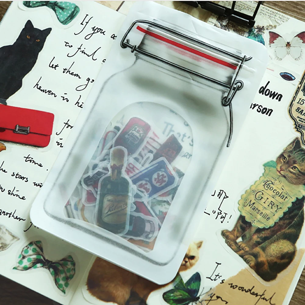 Lychee Life Bottle Серия животных наклейки Красочные мультфильм наклейки с принтом DIY скрапбукинга штамп аксессуары украшения