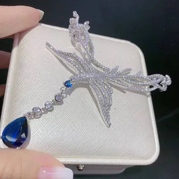 

SHANICE New Red Green Blue Micro Pave Zircon Phoenix Connectors Charms For Pearl Necklace Jewelry Making DIY Tassels Accessory