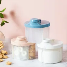 Boîte Portable de stockage des aliments pour bébés, boîte de stockage des céréales essentielles, boîte de lait en poudre pour nourrissons, conteneur de collations pour enfants en bas âge, 4 grilles