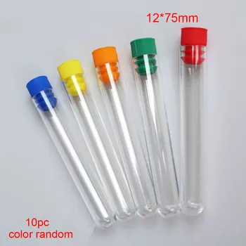 

10X Hardness Multifunctions Environmental Clear Bottle Container Test Lab Plastics Disposable Tube + Push Cap