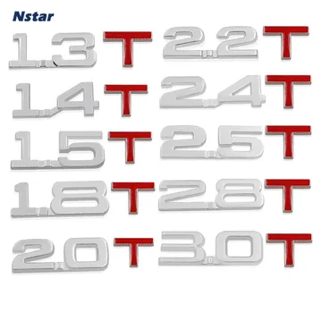

Nstar 1PC 2.0T 1.4T 2.2T 2.5T 3.0T 2.8T Car Trunk Tail Emblem Auto Styling Metal Badge For Eos Jetta Tiguan Tourareg CC 085