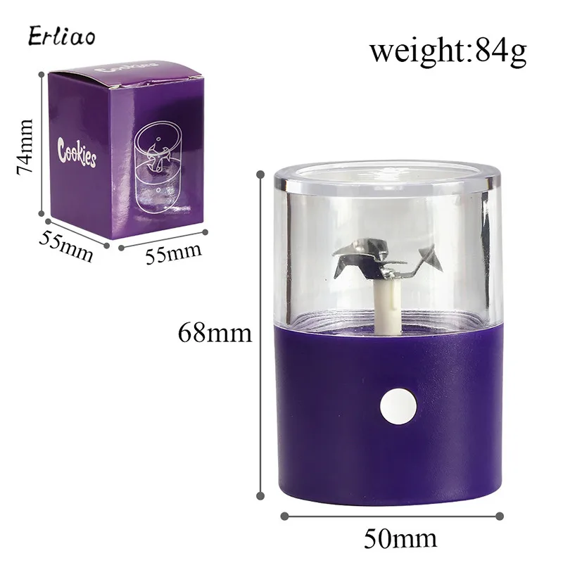 Automatic Tobacco Herb Grindering Grind Spice Mills Crusher USB Protable Pipe Smoking Grinder herb grinder,tobacco grinder