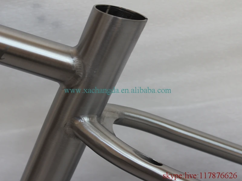 Titanium mtb велосипедная Рама с 44 мм передней рамой раздвижные плавкий предохранитель BSA нить ВВ основа