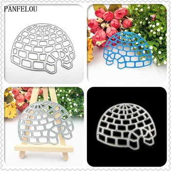 

8.7x7cm Christmas happy New Year An Eskimo igloo Carbon Steel Cutter paper die cutting dies Scrapbooking/DIY Embossing cards