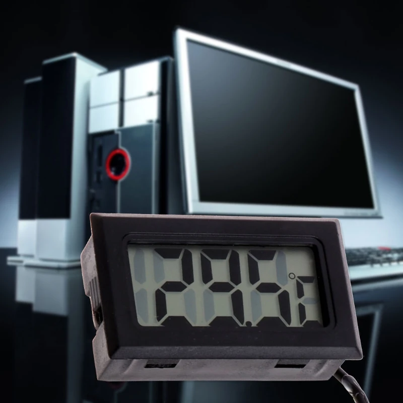 Цифровой термометр измеритель температуры с G1/4 резьба зонд водяного охлаждения 72XF
