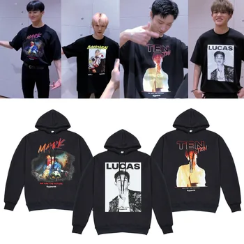 

Mainlead Super M SuperM BAEKHYUN LUCAS Taeyong Mark Album Cap Hoodie Sweatshirt Pullover