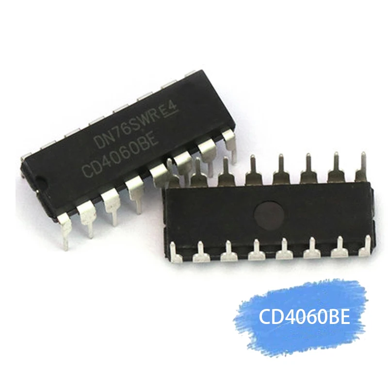 10pcs/lot CD4060BE CD4060 4060 Ripple Carry Binary Counter IC DIP-16 pin Low Power | Электронные компоненты и