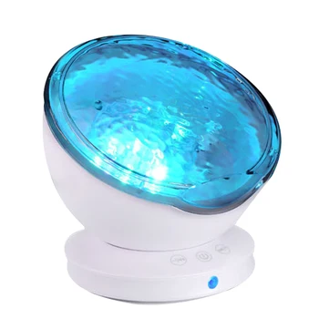

Ocean Wave Projector, 12 LED Night Light Lamp with Timer 7 Lighting Modes Light Show LED Night Light Projector Lamp for Baby Kid