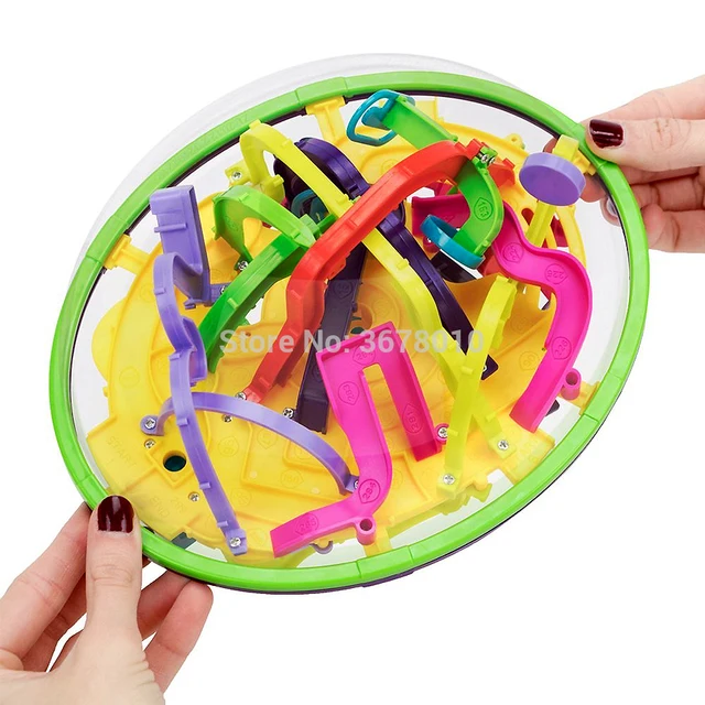  US $17.00  Brain Maze Challenge Intellect Maze Ball 299 Steps and Barriers perplexus Puzzle Ball 3 Challenging