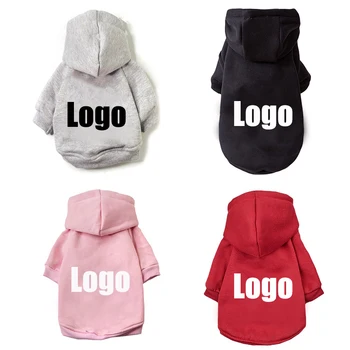 

Minimum 20pcs Customized Patterns For Dog Clothes Cotton Hoodie Vest T-shirt Brand Dog Clothes Winter Warm Coat French Bulldog