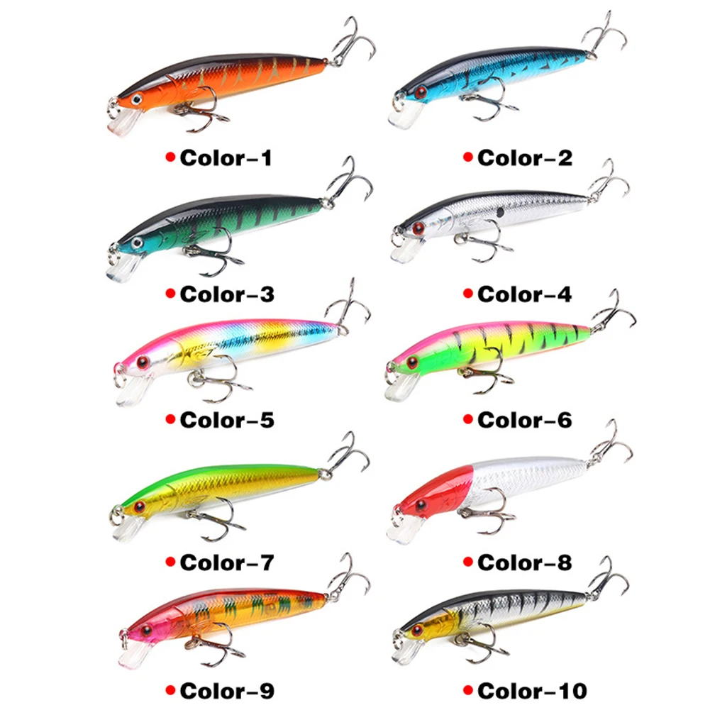 Fishing Lure 7g 10cm Trout Lure 3D Eyes Jigging Lure Swimbait Wobblers Crankbait Hard Lures Plastic Fishing Tackle New Hot