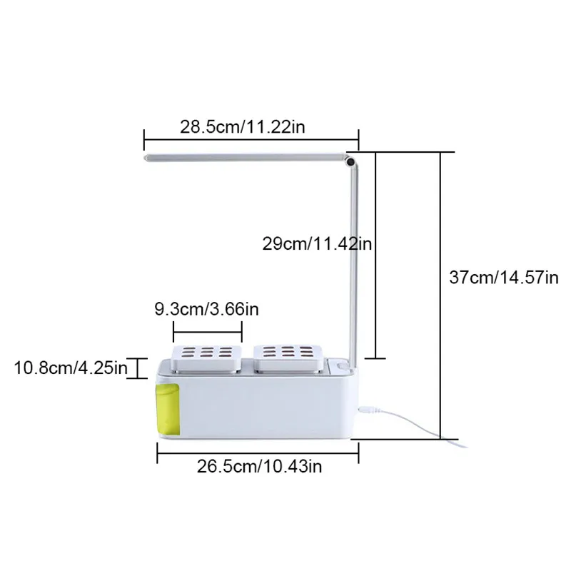 Умный садовый набор для трав, светодиодный светильник для выращивания гидропоники, многофункциональная настольная лампа для выращивания растений, цветов, гидропоники, палаточная коробка