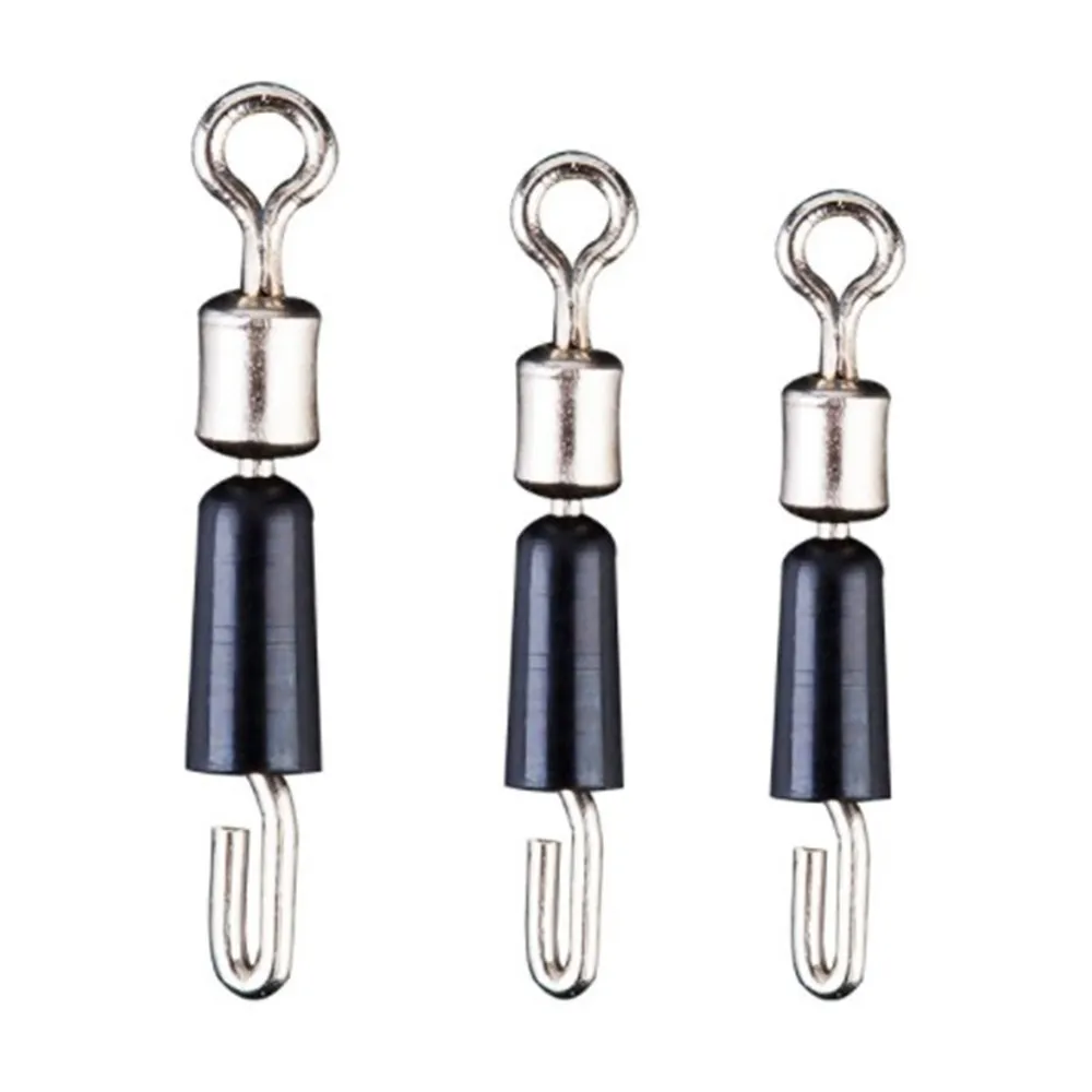 20pcs Bearing Swivel Fishing Hook Fast Connector Solid Rings Rolling Line Quick Link Pesca Iscas Tackle Tools Accessory | Спорт и