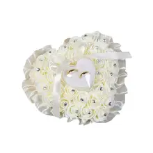 

40%HOT Rose Heart Shape Propose Ring Box Wedding Engagement Finger Ring Container Case