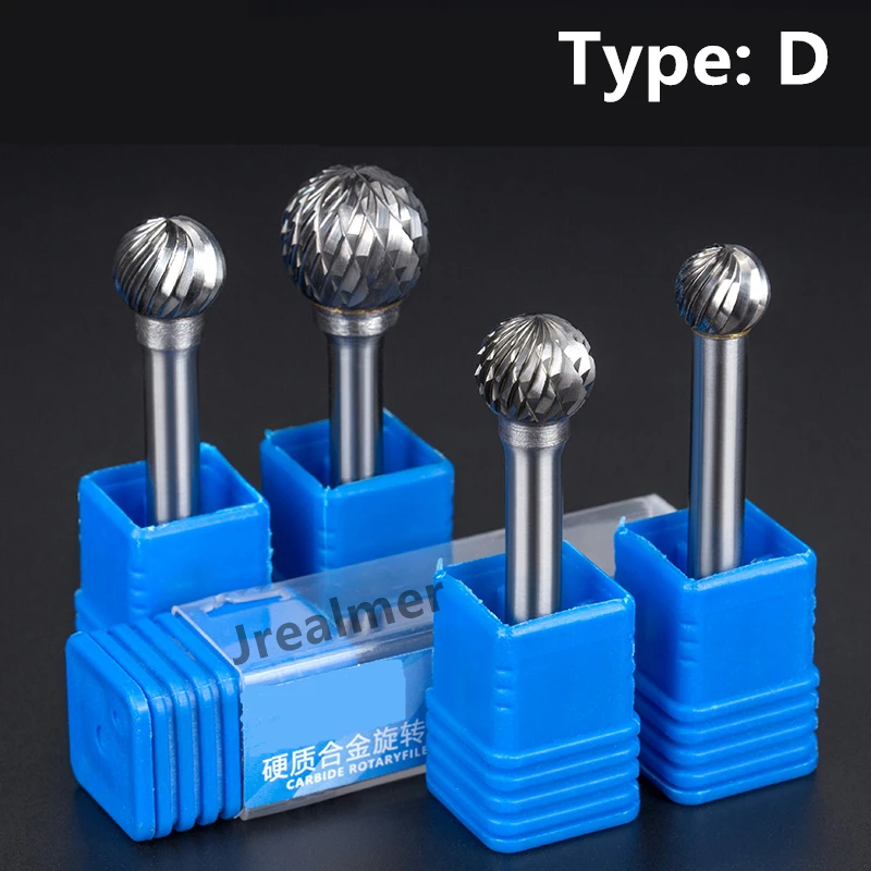 Milling-Cutter Rotary-Tool Dremel Tungsten Carbide Burr Shank Jrealmer 6mm 1pcs Round-Ball