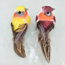 Искусственное искусственное украшение для сада, для кемпинга, 1/12 шт., украшение для сада, птицы, Искусственное перо, животное, подарок на день рождения, рукоделие Искусственное искусственное украшение для сада, для кемпинга, 1/12 шт., украшение для сада, птицы, Искусственное перо, животное, подарок на день рождения, рукоделие