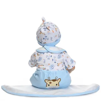 

16inch Silicon Reborn Toddler Doll Sleeping Baby Doll Girl Eyes Close With Hair Clothes Boneca Lifelike Cute Gifts Toy